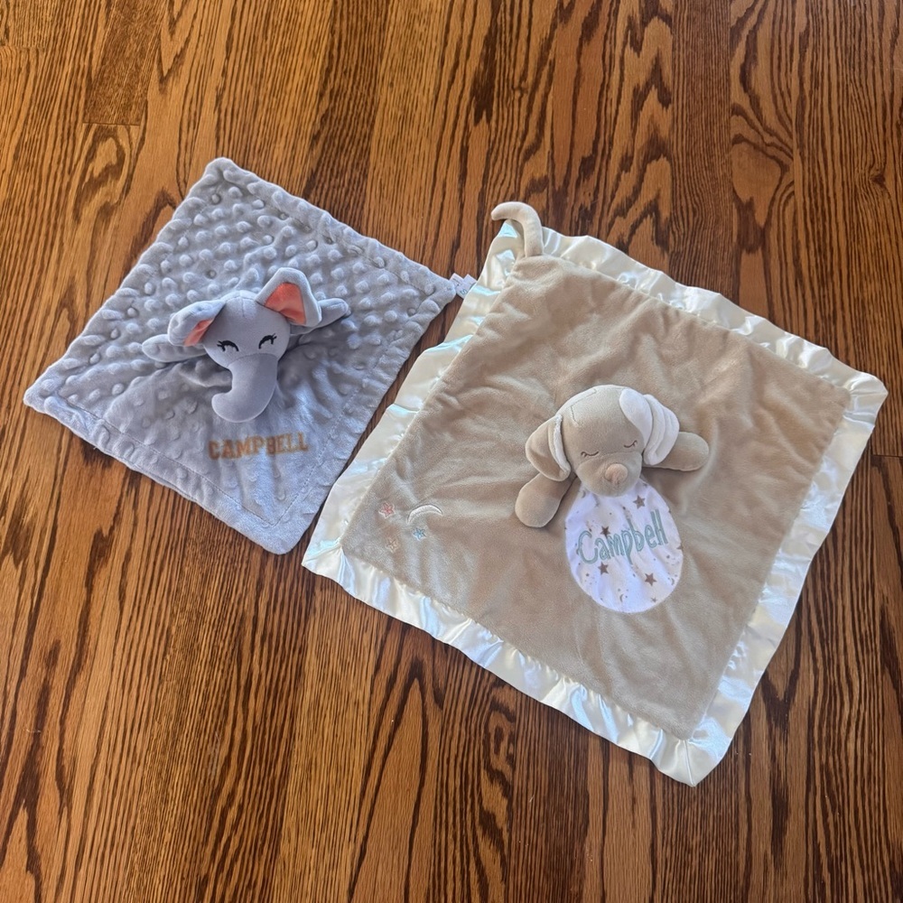 Douglas Baby Lovey Monogram Embroidered “Campbell” NWOT Fleece Minky Plush Toy